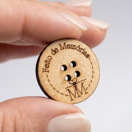 ETIQUETA BOTÃO MDF